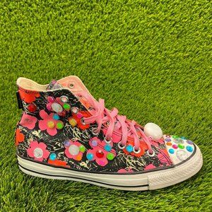 Converse All Star Andy Warhol Flower Women Size 10 Athletic Shoe Sneaker 151030C